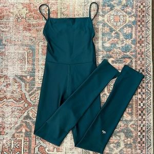 All Yoga Airlift Disco Daze Onesie - Midnight Green